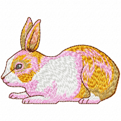 Rabbits Embroidery Design 6 Rabbits Embroidery Design 6